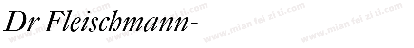 Dr Fleischmann字体转换